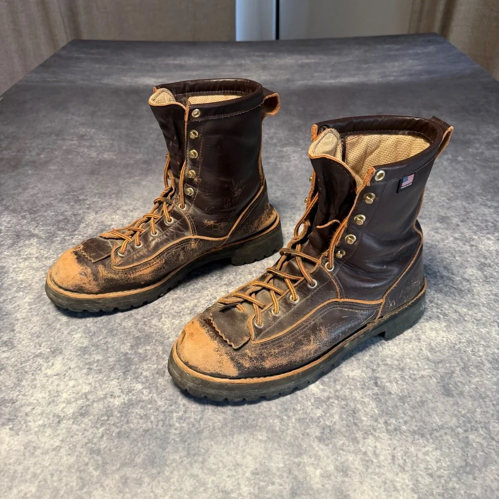 Danner Rain Forest 8 BRN 10600 Mens 11.5 D Gore-Tex Work Boots Brown Made in USA